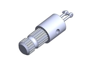 Spigot to couple 40NB Roller Pipe to Splined Uni Joint